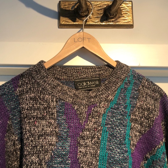 CALDWELL RETRO 80s CREWNECK SWEATER (MEDIUM) - Picture 5 of 7